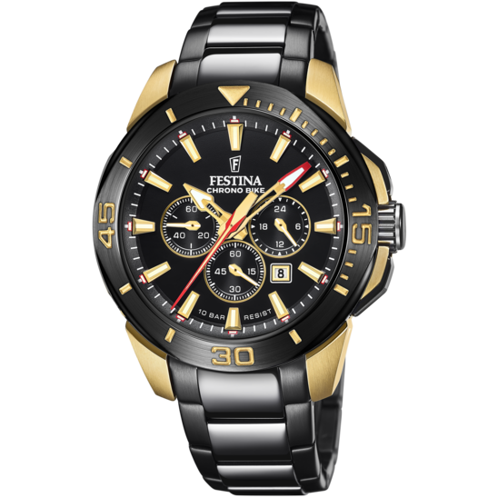 Watch Festina Man SPECIAL EDITIONS in Steel yellow gold plated F20644/1 - F20644/1